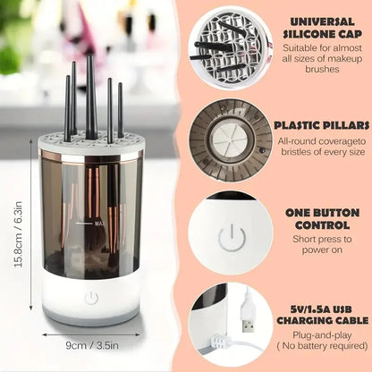 Portable Electric Makeup Brush Cleaner!