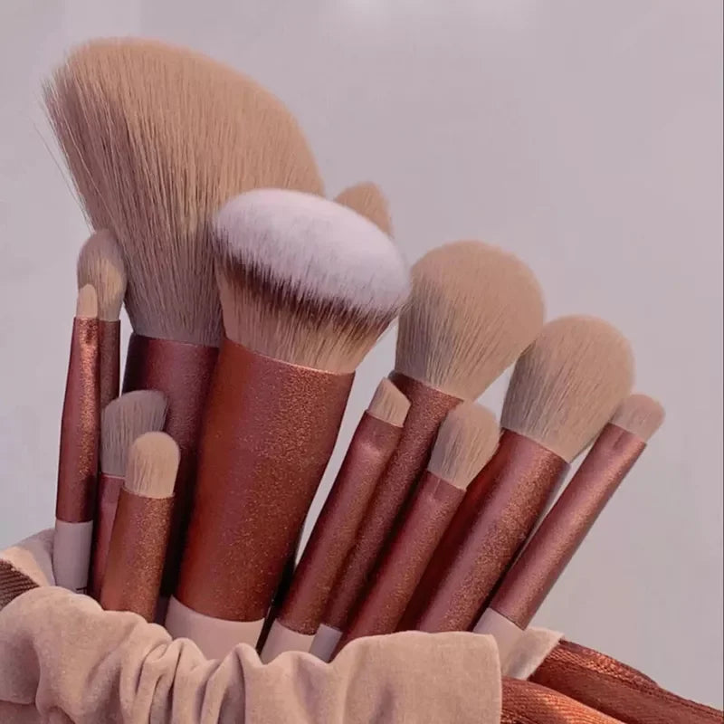 13 PCS Soft bristle makeup brushes