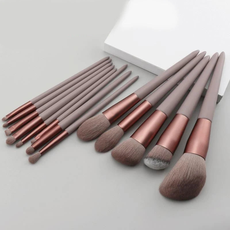 13 PCS Soft bristle makeup brushes