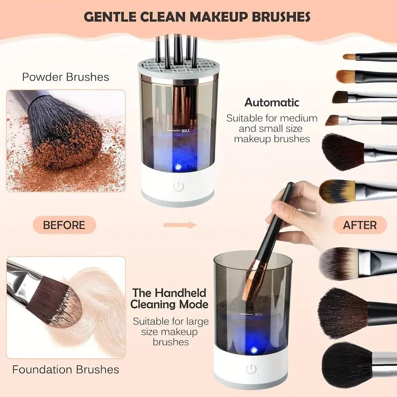 Portable Electric Makeup Brush Cleaner!